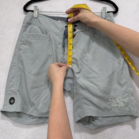 Immersion Research Board Shorts Womens 6 Gray Nylon Swim Surf Quick Dry Pockets - Picture 7 of 13